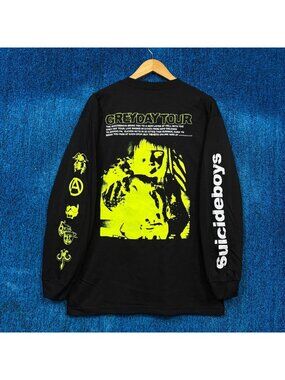 G59 Suicideboys Greyday Tour Rap Long Sleeve T-shirt Size Large